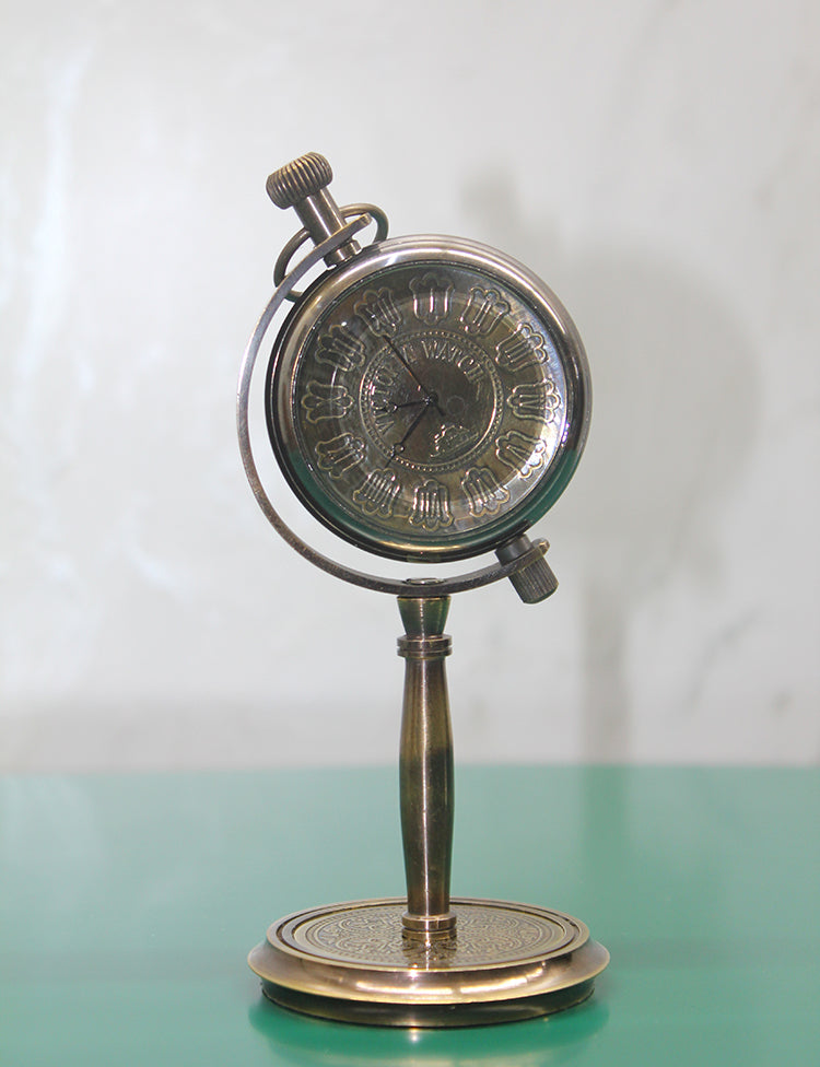 Masa Üstü Pirinç Saat Model 6