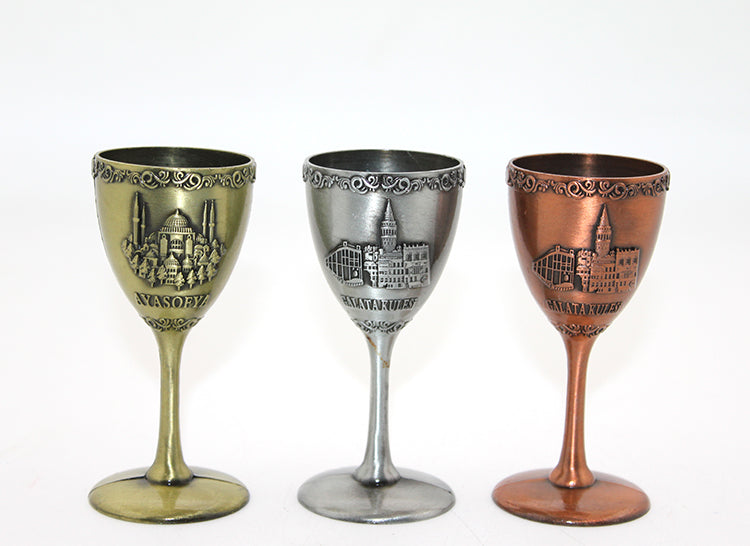 Metal İstanbul Yöresel Kadeh Bardak