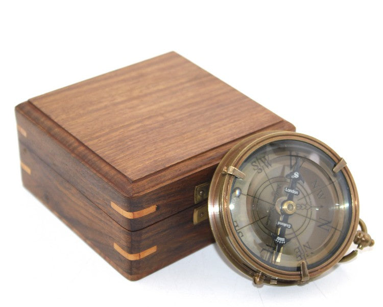 Ahşap Kutulu Pusula Model 9