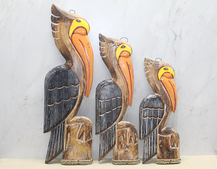 Ahşap 3'lü Pelikan Seti