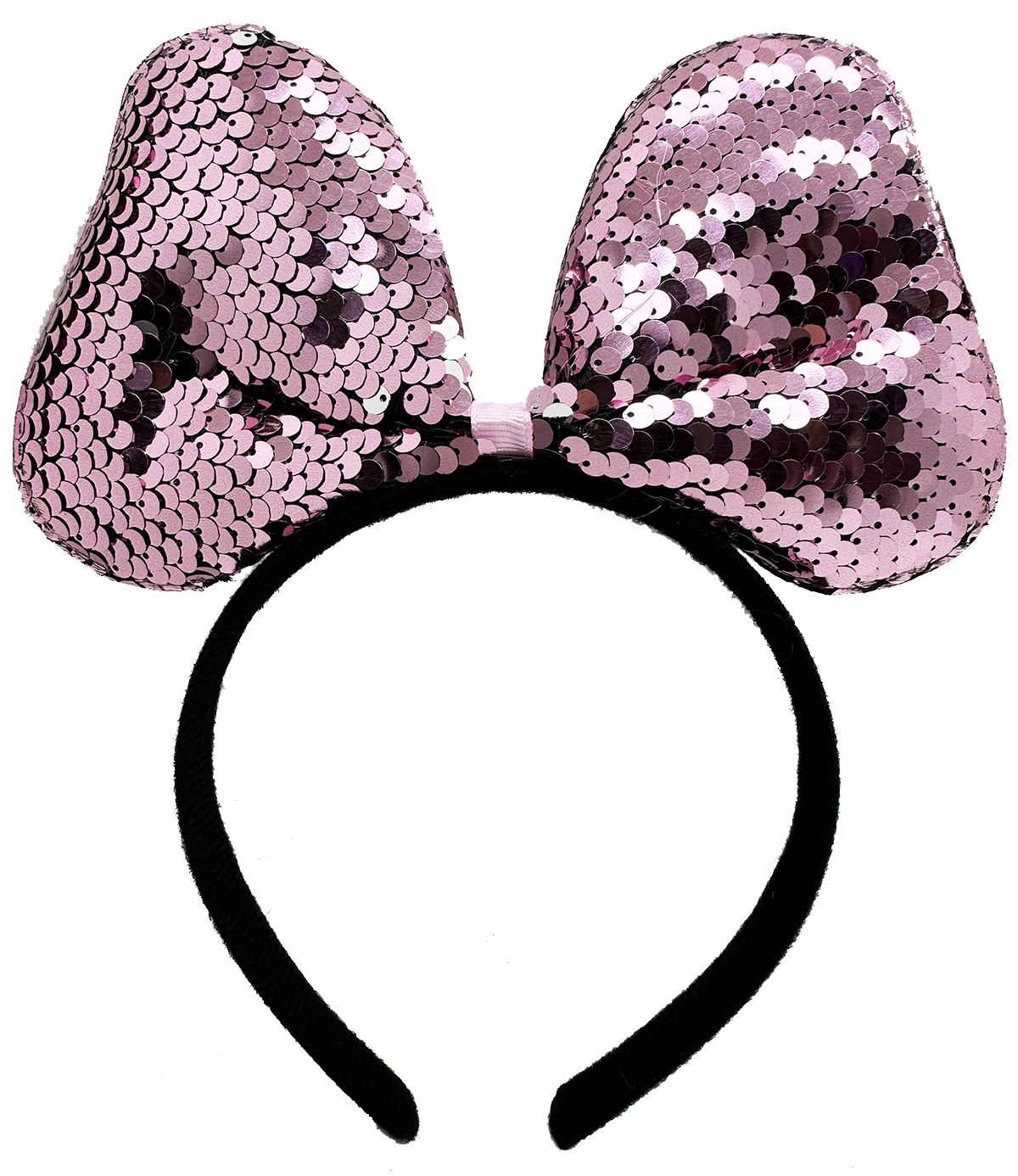 Renk Değiştiren Pullu Fiyonk Parti Tacı Pembe Gümüş
