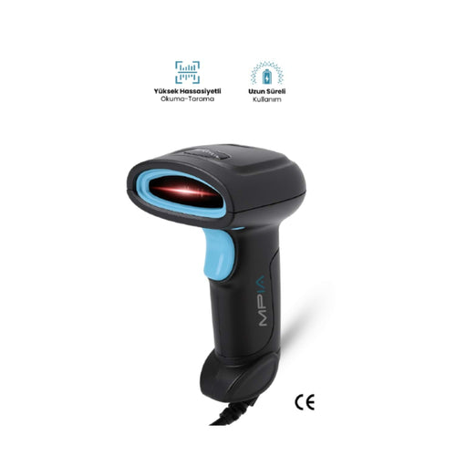 USB Kablolu 1D/2D Barkod &amp; Karekod Okuyucu