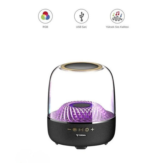 D33 Siyah Taşınabilir Kablosuz Bluetooth Hoparlör