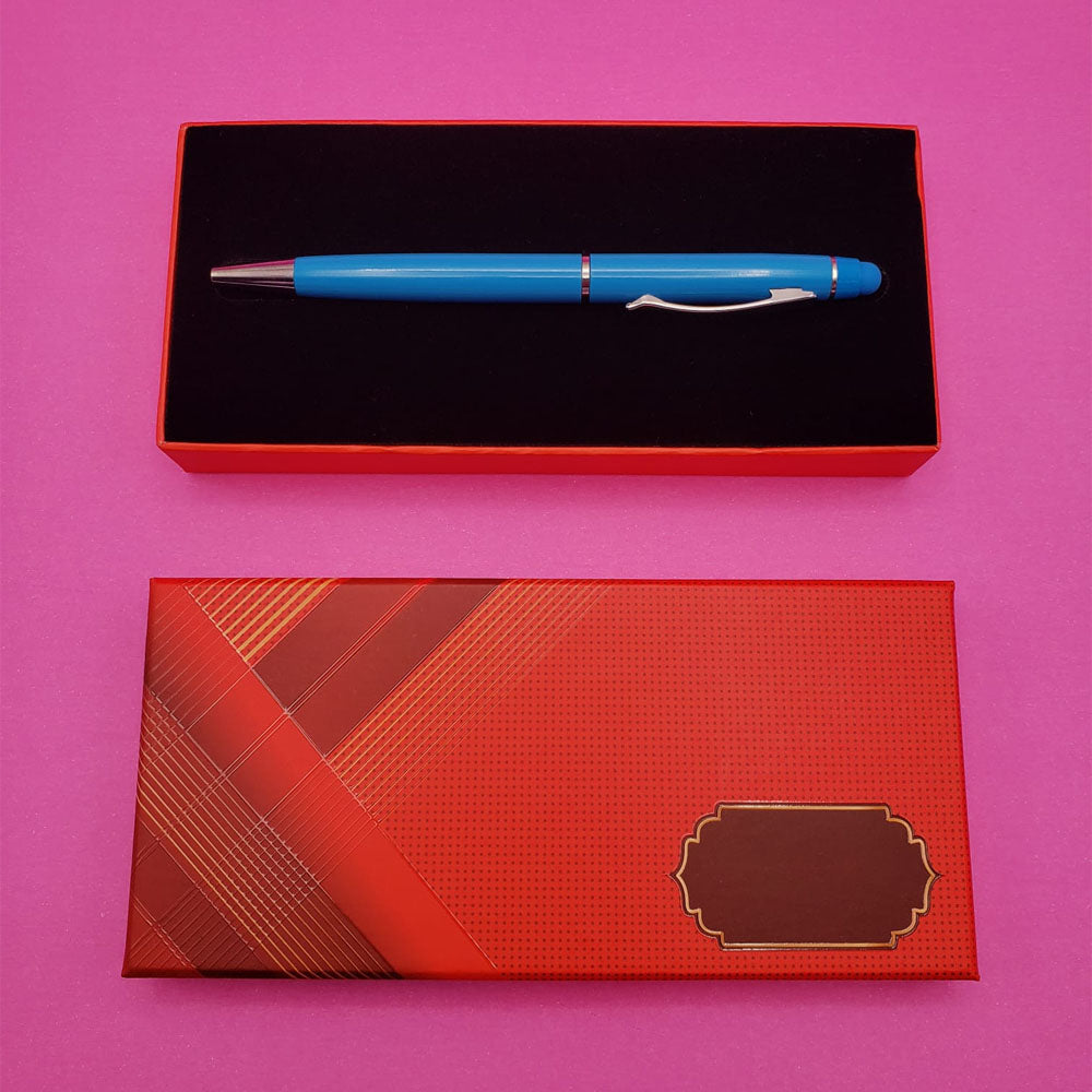 Kutulu Metal Turkuaz Kalem