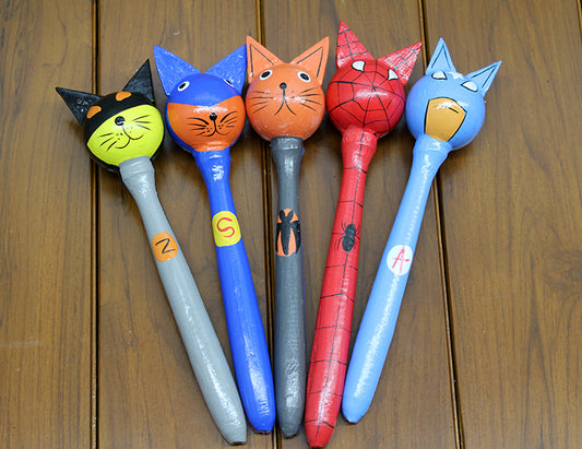 Ahşap 5'li Marakas Seti Model 2