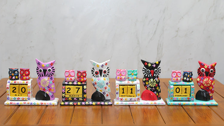 Ahşap Tekli Baykuş Takvim