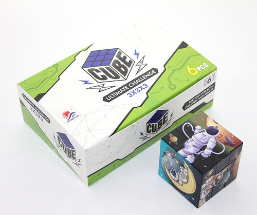 Uzay Temalı Küp Yapboz