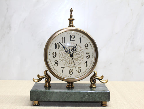 Mermer Tabanlı Masaüstü Saat