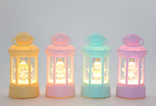 Melek Figürlü Işıklı Kar Küresi