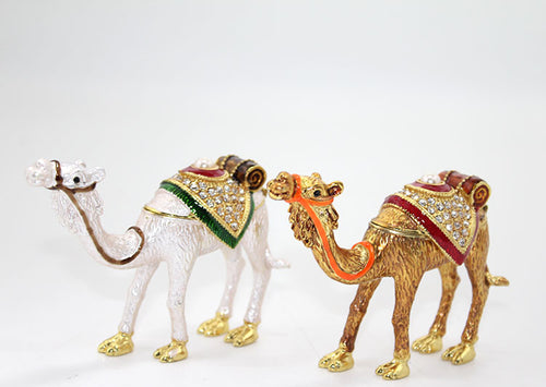 Swarovski Taşlı Tekli Deve Figürü Model 2