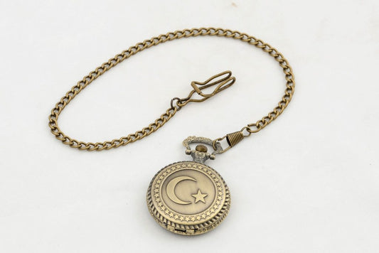 Türk Bayraklı Köstekli Saat