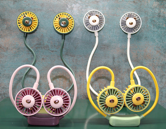 Kuromi Şarjlı Boyun Fanı Vantilatör 2 Kademeli