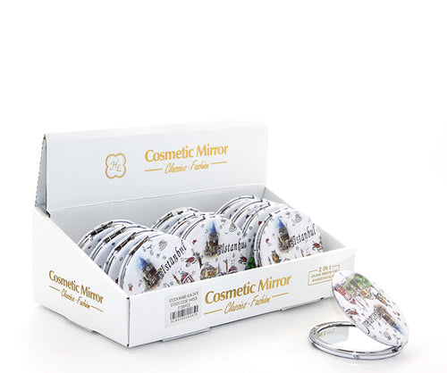 Taşlı İstanbul Tasarımı El Aynası İnce Model 2