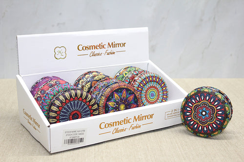 Taşlı Yuvarlak El Aynası Kalın Model 3