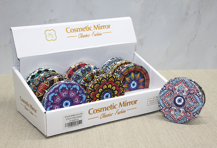 Taşlı El Aynası Yuvarlak İnce Model 5