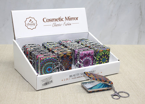 Taşlı El Aynası Anahtarlık Model 3