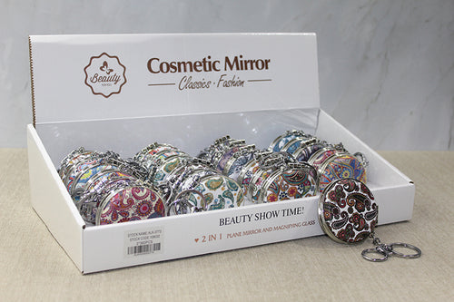 Taşlı El Aynası Anahtarlık Model 8