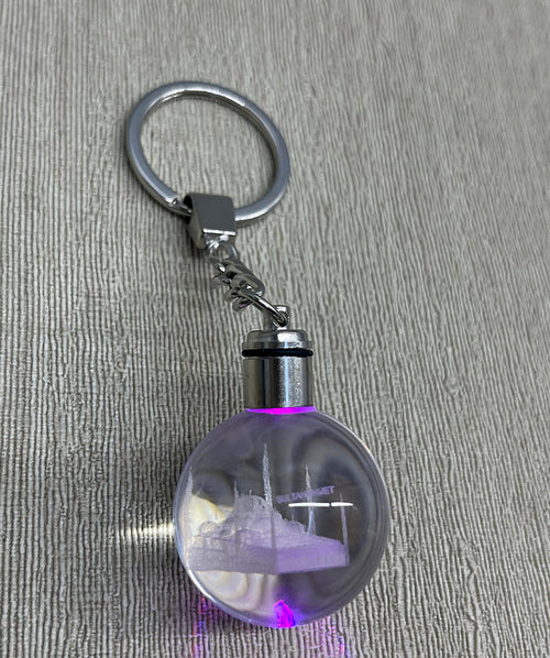 Ledli Sultanahmet Tasarımı Kristal Anahtarlık