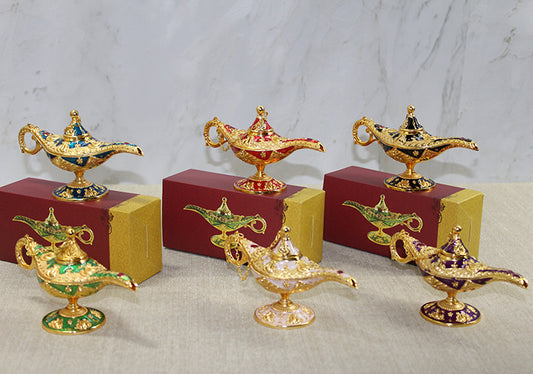 Mineli Metal Alaaddin Lambası Model 4