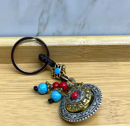 Mantra Çarkı Şans Anahtarlık