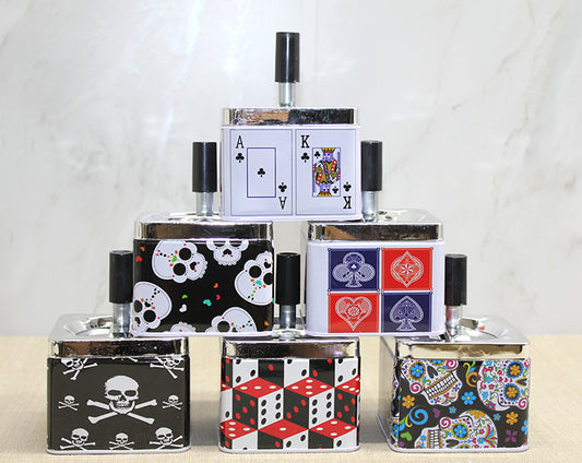 Metal Renkli Basmalı Küllük