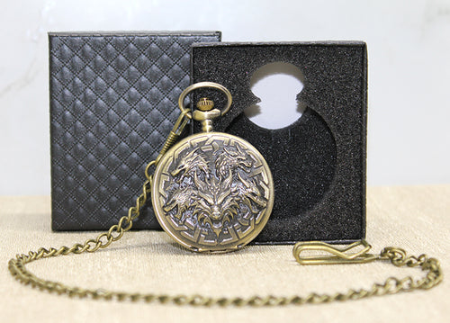 Özel Kutulu Dragonlu Antik Köstekli Saat