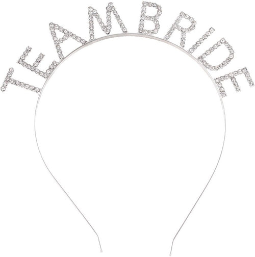 Gümüş Kaplama Kristal Taşlı Team Bride Taç