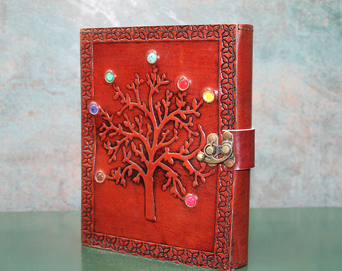 Taşlı Deri Defter Model 5