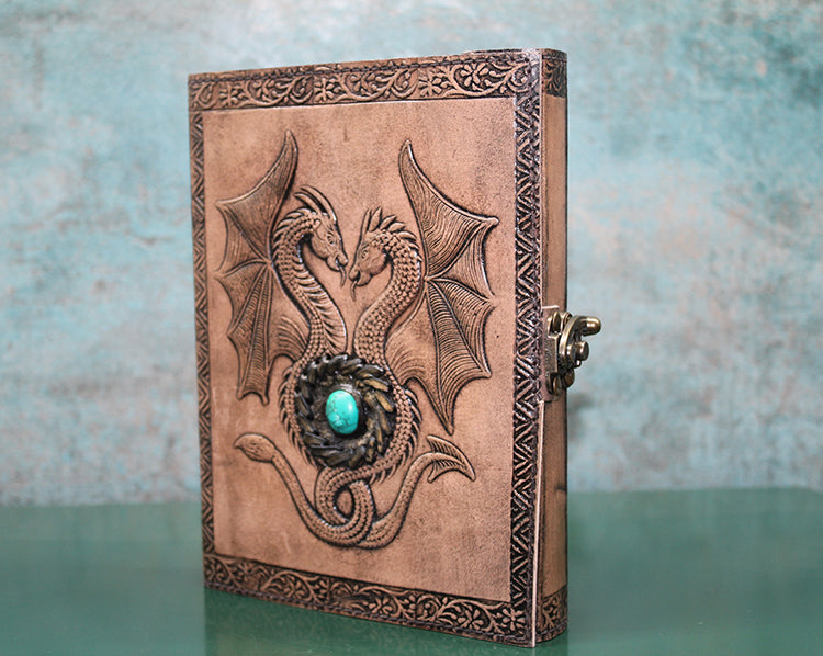 Taşlı Deri Defter Model 8