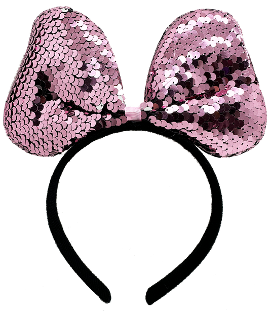 Renk Değiştiren Pullu Fiyonk Parti Tacı Pembe Gümüş