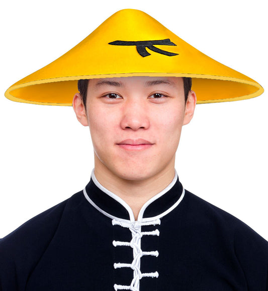 Uzak Doğu Asyalı Şapkası Sarı Renk